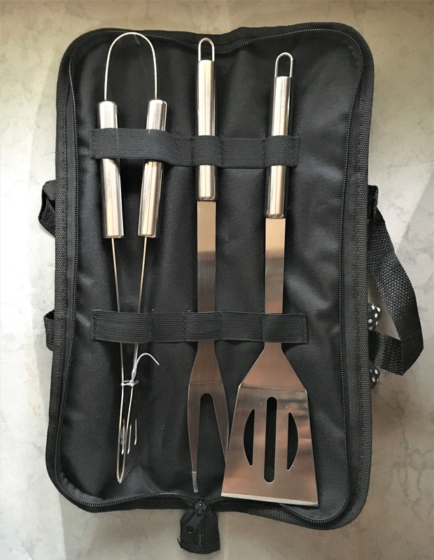 Bbq Tool Set Of 3 In Zipper Bag